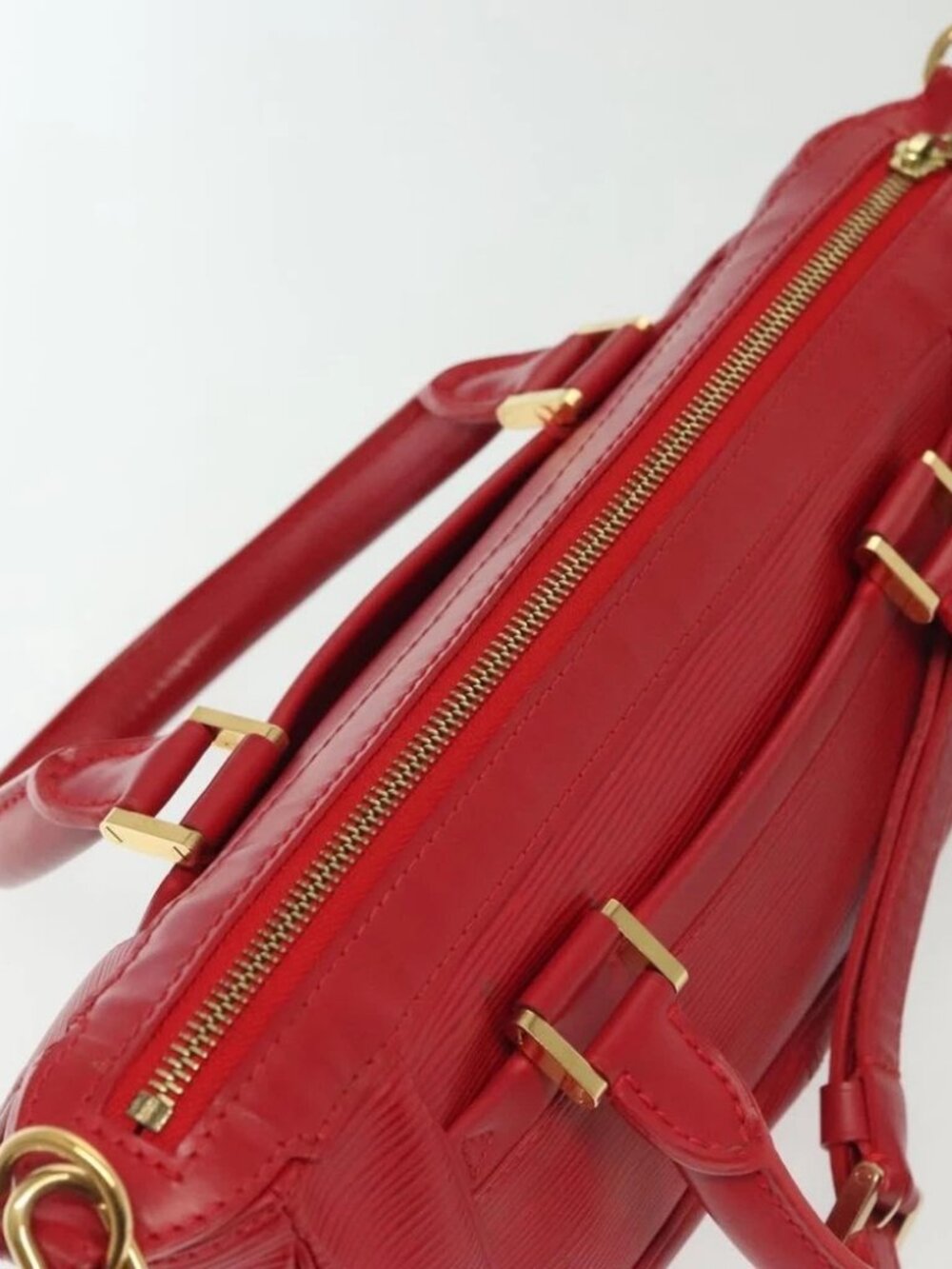 LOUIS VUITTON Epi Danura PM Hand Bag 2way Red M5891E LV - Picture 7 of 16